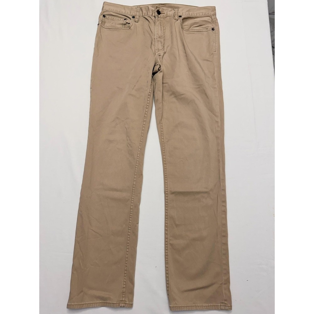 Polo Ralph Lauren Jeans Mens 32x32 Beige Medium Wash Straight Denim Pants Casual